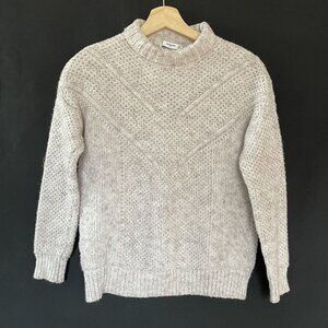 Mango suit‎ women's size small turtleneck light lavender purple sweater knit